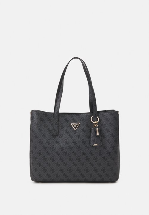 GUESS Noelle II Tote Borsa A Tracolla - Coal Logo, Grigio Scuro, 35x26x11 Cm