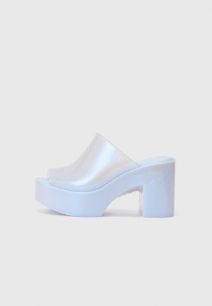 HYPE - Mules à talons - pearly blue