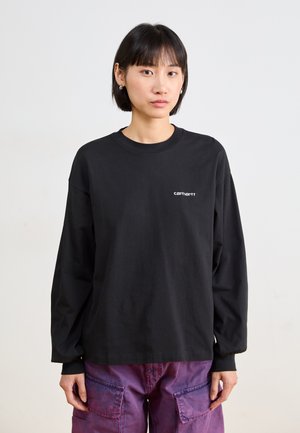 GRAYSON - Topper langermet - black/white