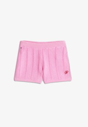 Tommy Hilfiger, LOGO EMBROIDERY CROCHET SHORTS - Σορτς - rose petal