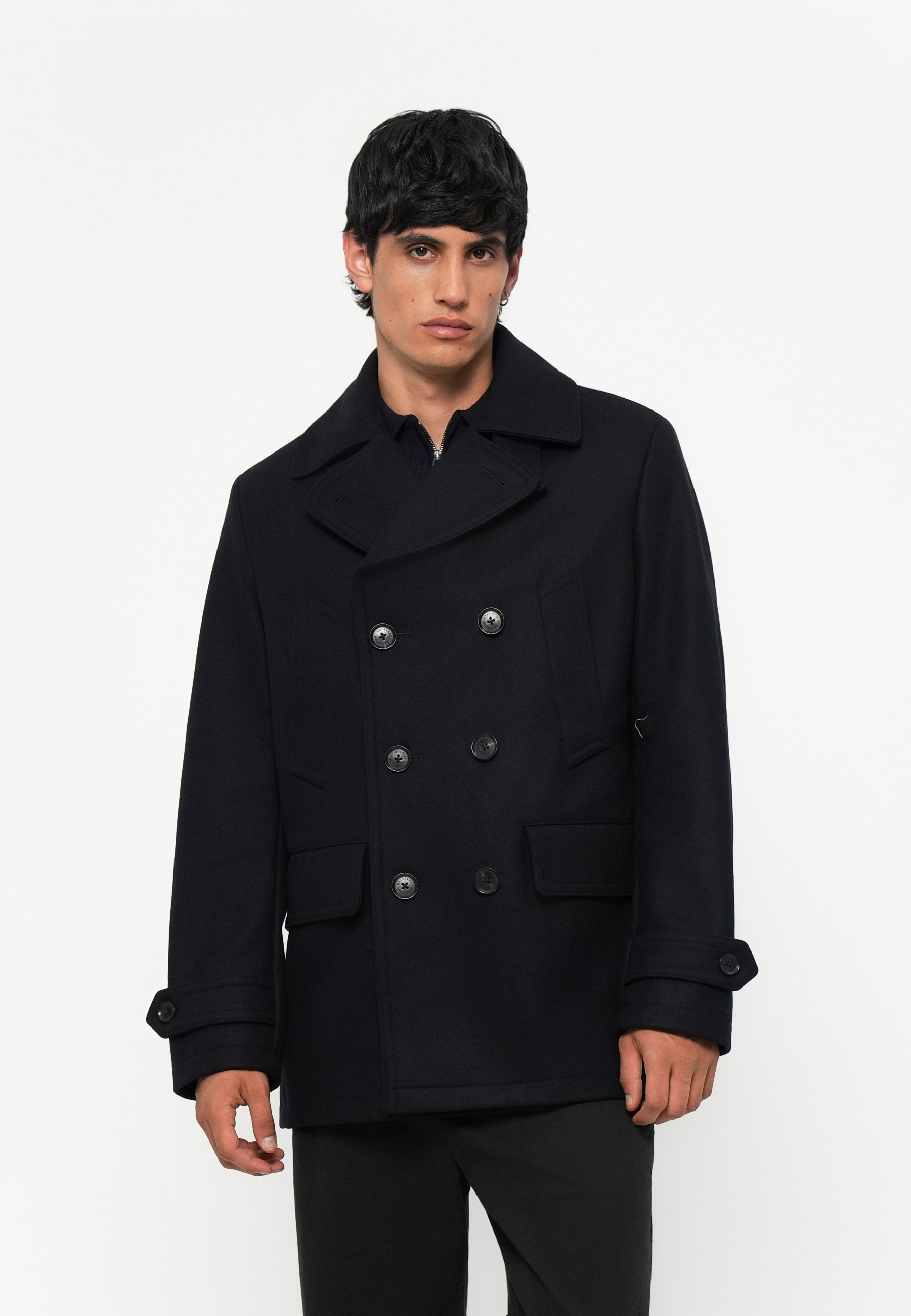 Belstaff MILFORD PEACOAT - Short coat - ink blue/blue