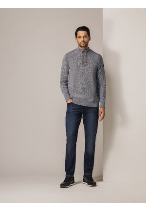 Jumper - blauw/bruin