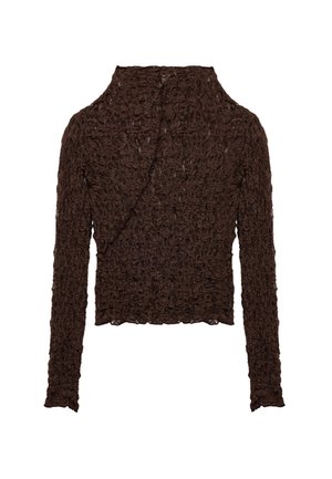 HIGH-NECK - Blusa - brown