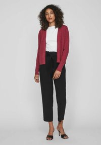 VILA VIRIL-NOOS - Strickjacke - beet red