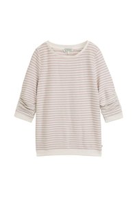 STRIPED JACQUARD  - Stickad tröja - rose white structured stripe
