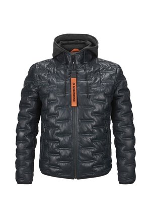 MSALONSO - Lederjacke - nachtblau