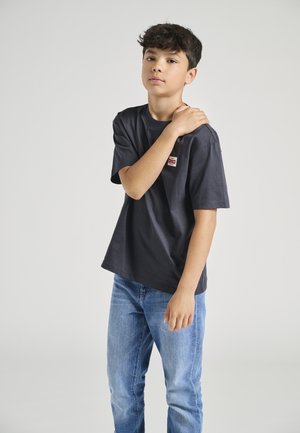 ONLY & SONS junior OSJFRED LIFE LABEL TEE  - Βασικό μπλουζάκι - dark navy