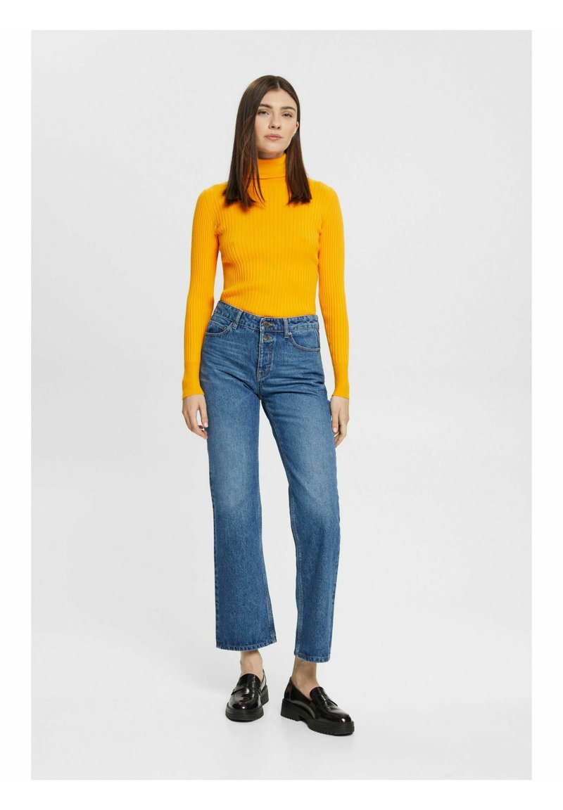 ESPRIT High Rise jeans met washed-out-effect, Blue Medium Washed., 33W x 30L