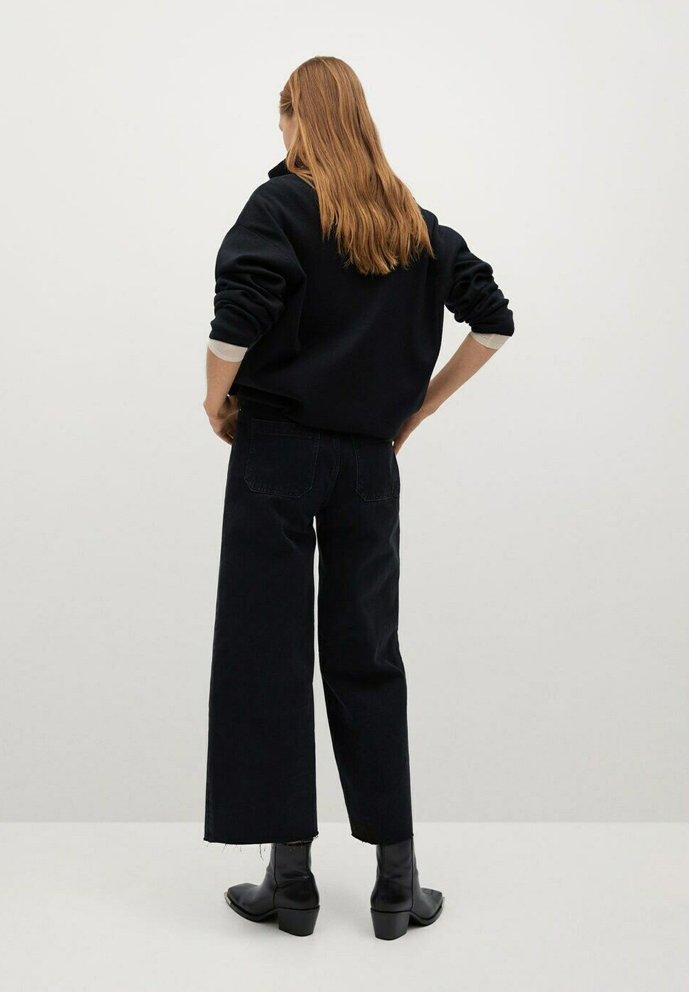 Mango CAROLINE - Flared Jeans - black denim - Zalando.co.uk