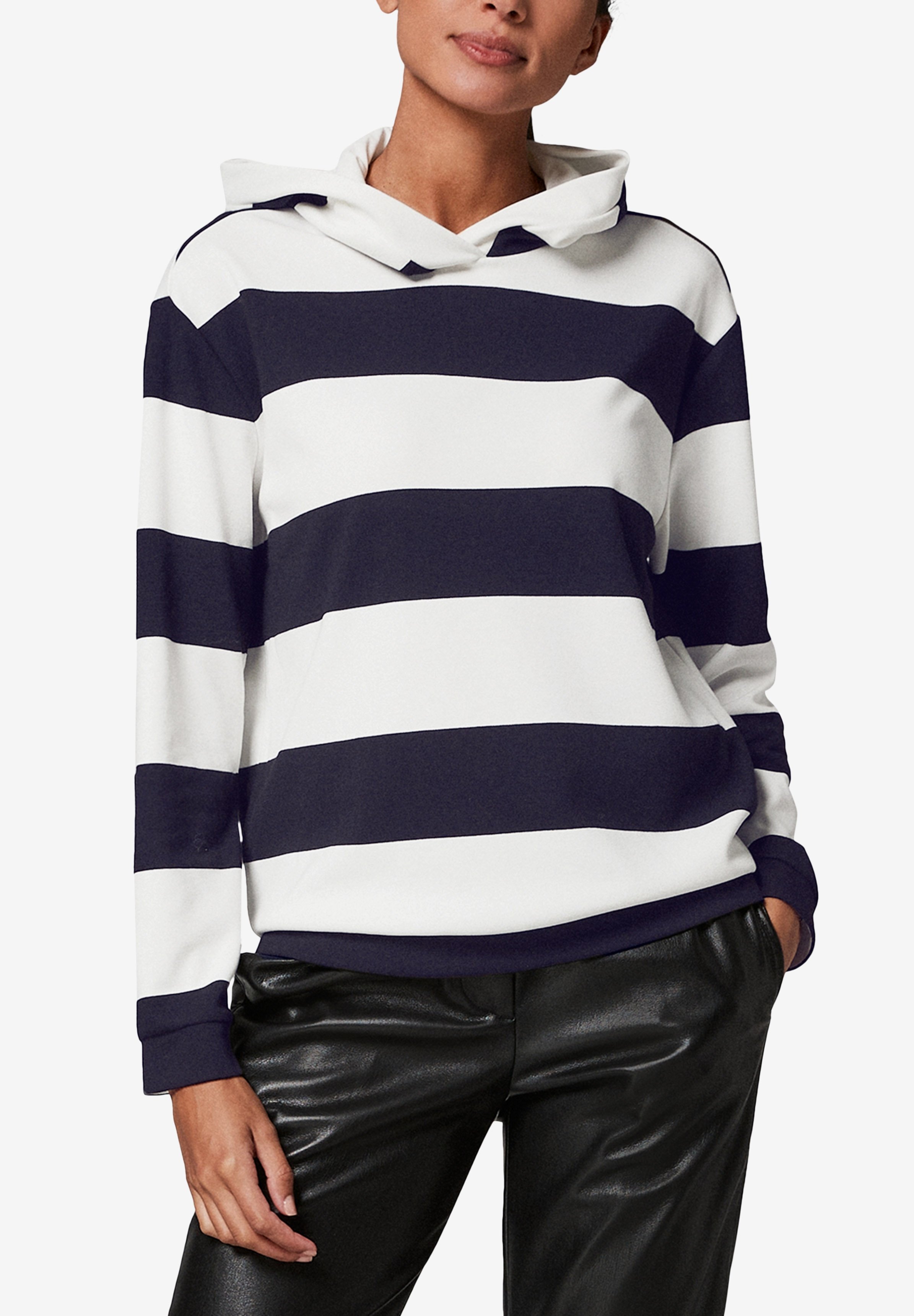 comma hoodie gestreift