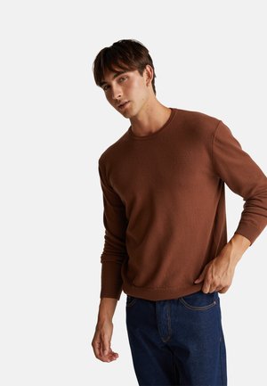 COFFEE CREW NECK - Maglione - brown