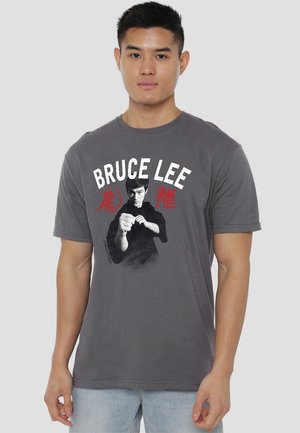 BRUCE LEE READY - Print T-shirt - anthracite