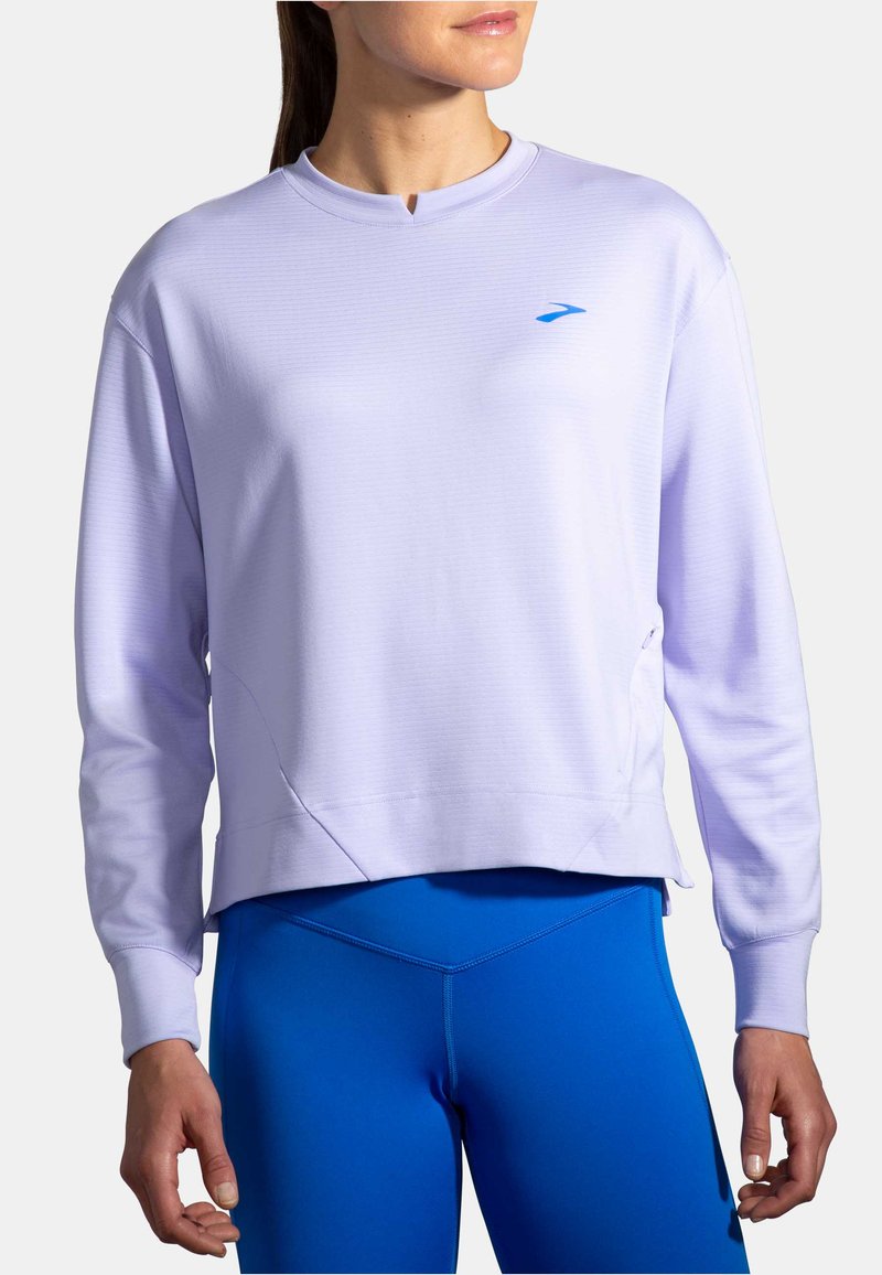 Brooks Run Within Womens Light Taupe Sweater main image 0