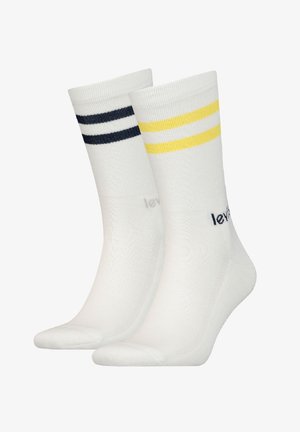 Levi's®, STRIPE 2 PACK - Chaussettes - yellow navy