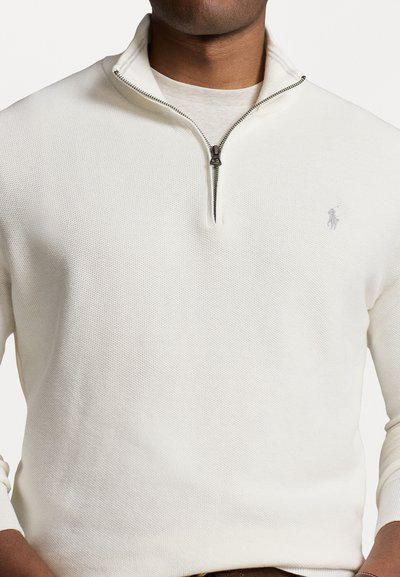 Polo Ralph Lauren Big & Tall QUARTER-ZIP JUMPER - Trui - deckwash white