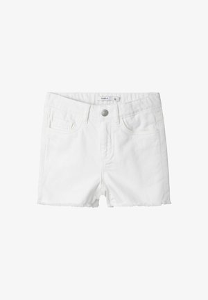 MOM FIT - Kratke hlače iz džinsa - lucent white