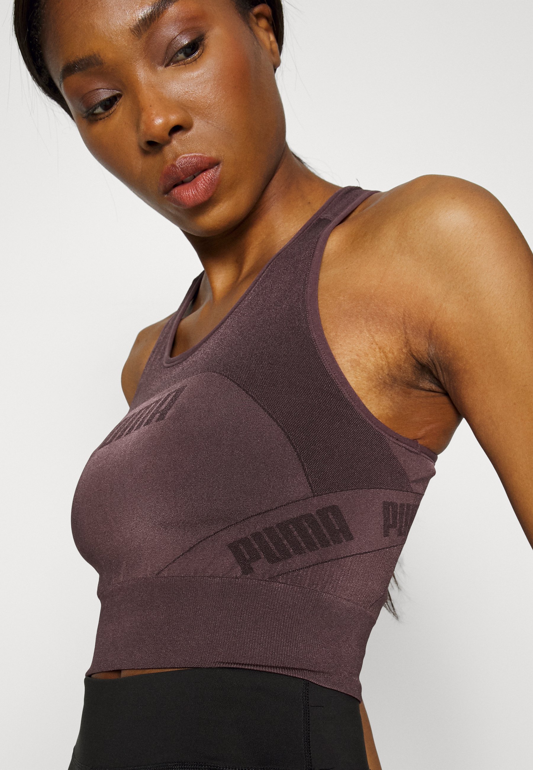 puma evostripe evoknit crop top