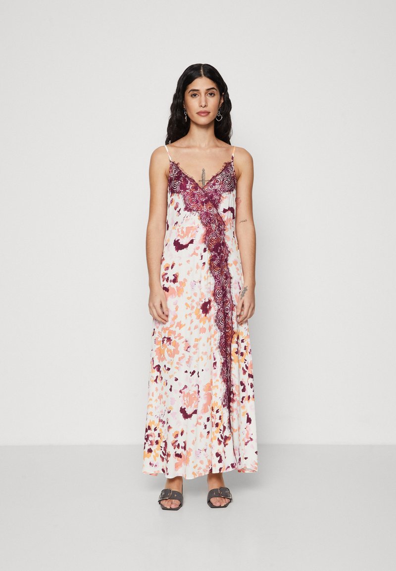 YAS Petite YASTHENA STRAP ANKLE DRESS - Maksi suknelė - cream pink