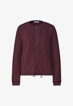 Street One, JACKET WITH A CREW NECK AND TEXTURED FABRIC - Let jakke / Sommerjakker - rustic rouge