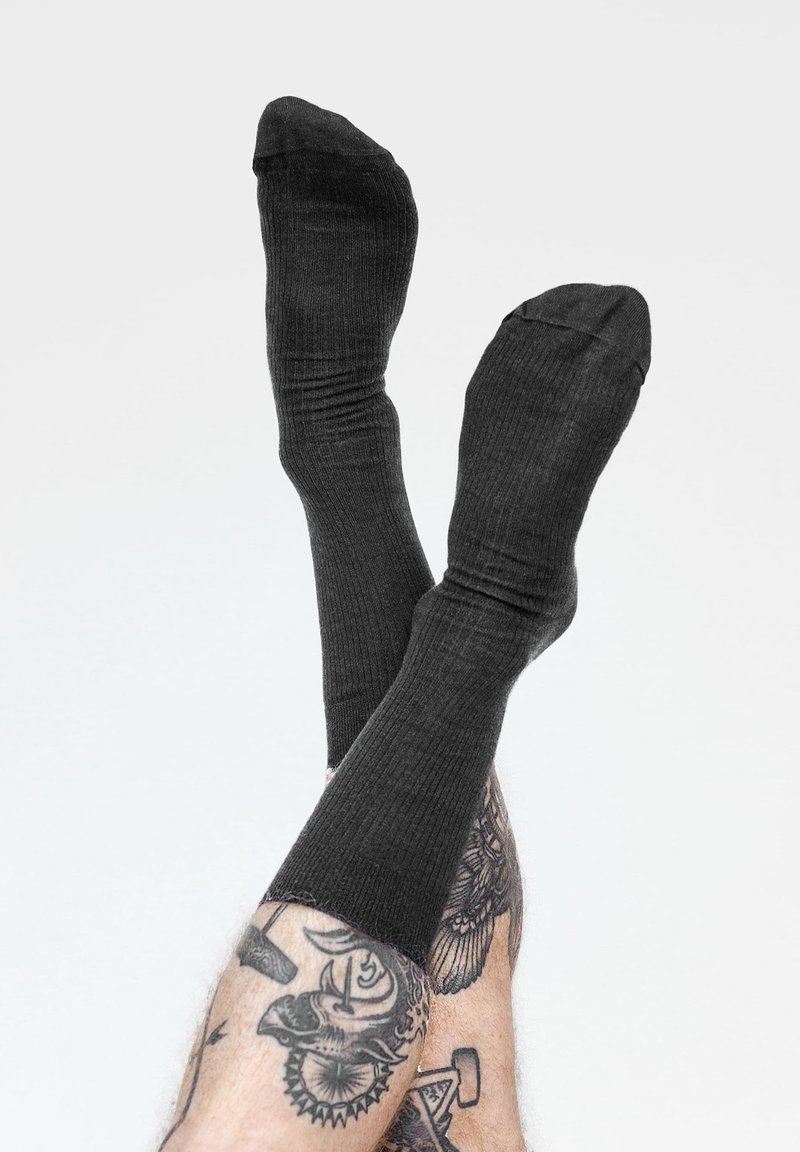 Erlich Textil 3ER PACK CASUAL - Socken - schwarz melange