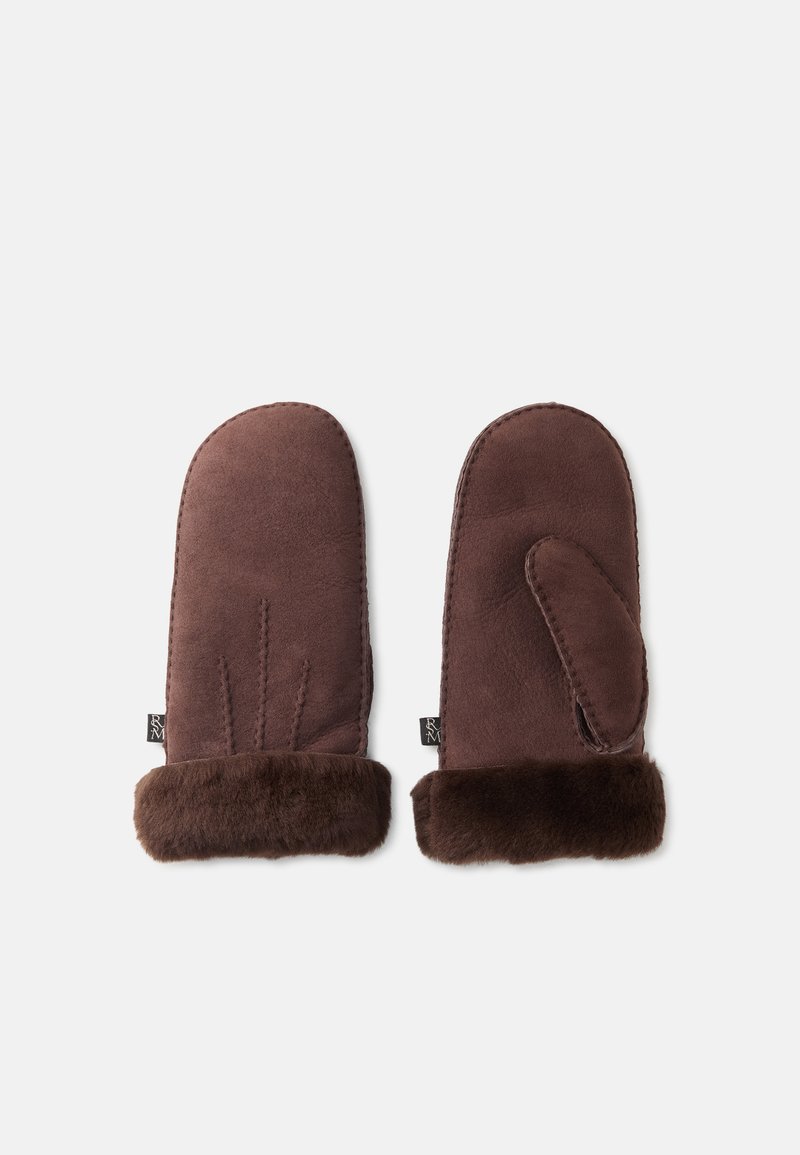 Rosemunde STITCH MITTENS - Tumvantar - coffee brown/brun - Zalando.se