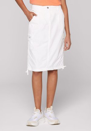 Soccx IM STIL MIT RAFFUNGEN - A-line skirt - ivory