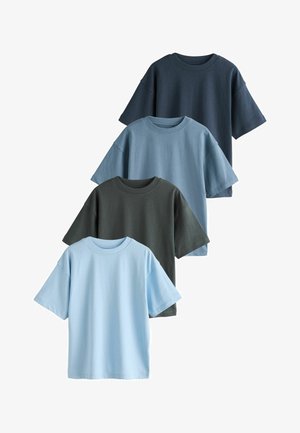Next, 4 PACK STANDARD - Základné tričko - blue white navy black