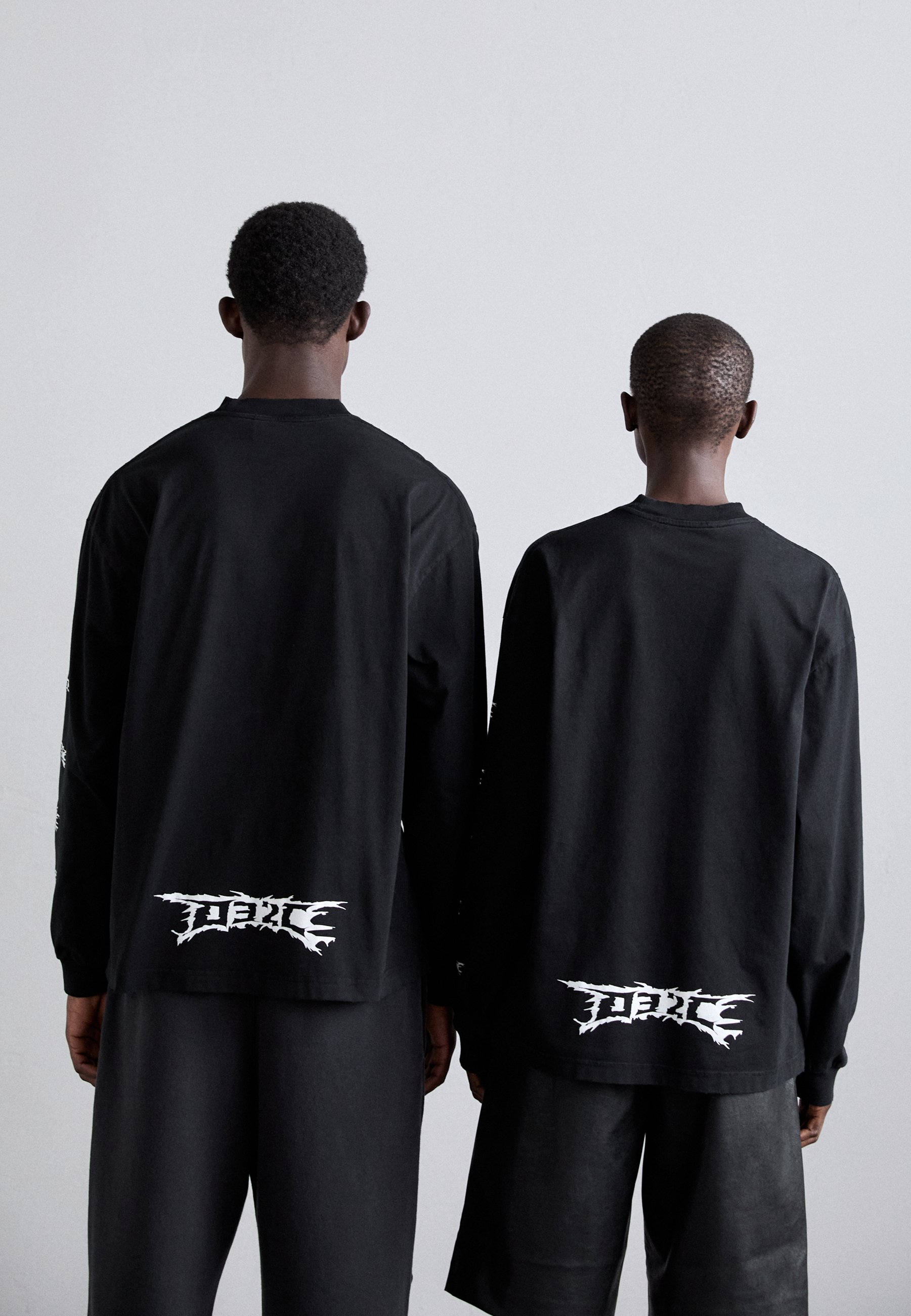【032C】\"NERVE SHATTER\" BOXY LONGSLEEVE FADED BLACK NERVE SHATTER