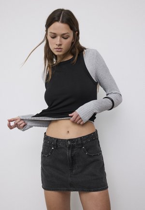 Stradivarius Mini krilo - mottled light grey