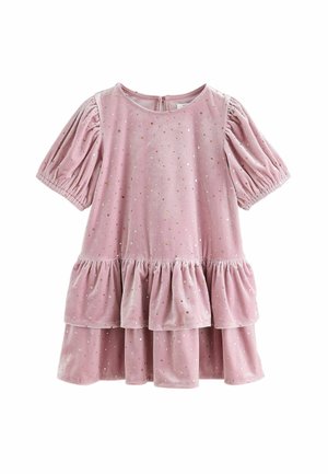 Next, VELVET SHORT SLEEVE OCCASION DRESS - Cocktailkjole / festkjole - light pink