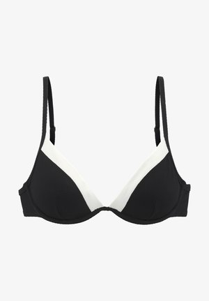 LASCANA, Bikini-Top - schwarz-creme
