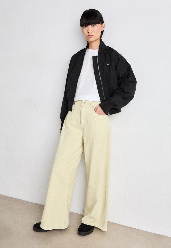 WIDE LEG - Trousers - wood ash3