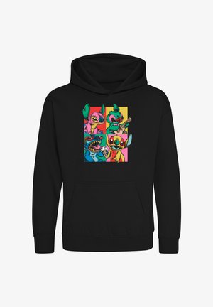 Disney LILO & STITCH GRUNGE STITCH - Jersey con capucha - black