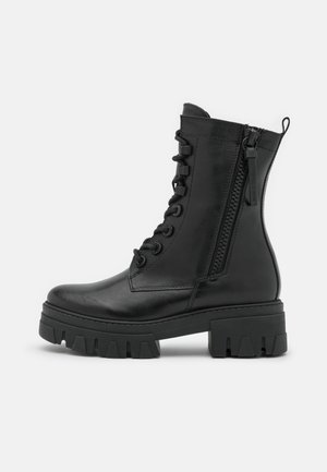 Plateaustiefelette - black antic
