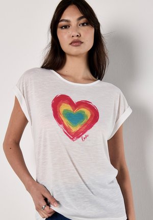 HEART PRINT GRAPHIC  - Print T-shirt - assorted