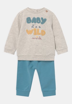 SET UNISEX - Tepláková souprava - beige melange