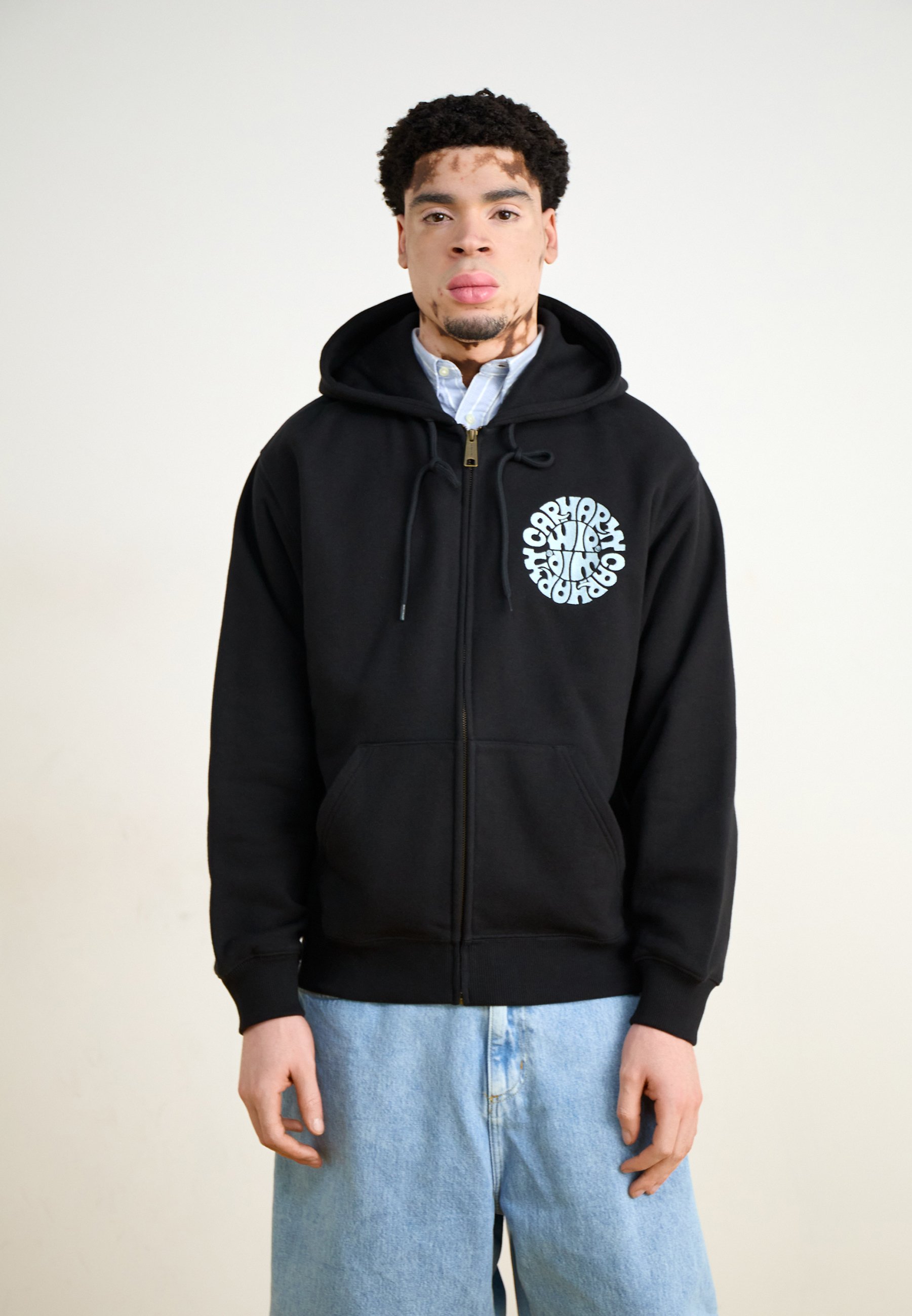 Carhartt WIP HOODED JAZZY JACKET - Zip-up sweatshirt - black