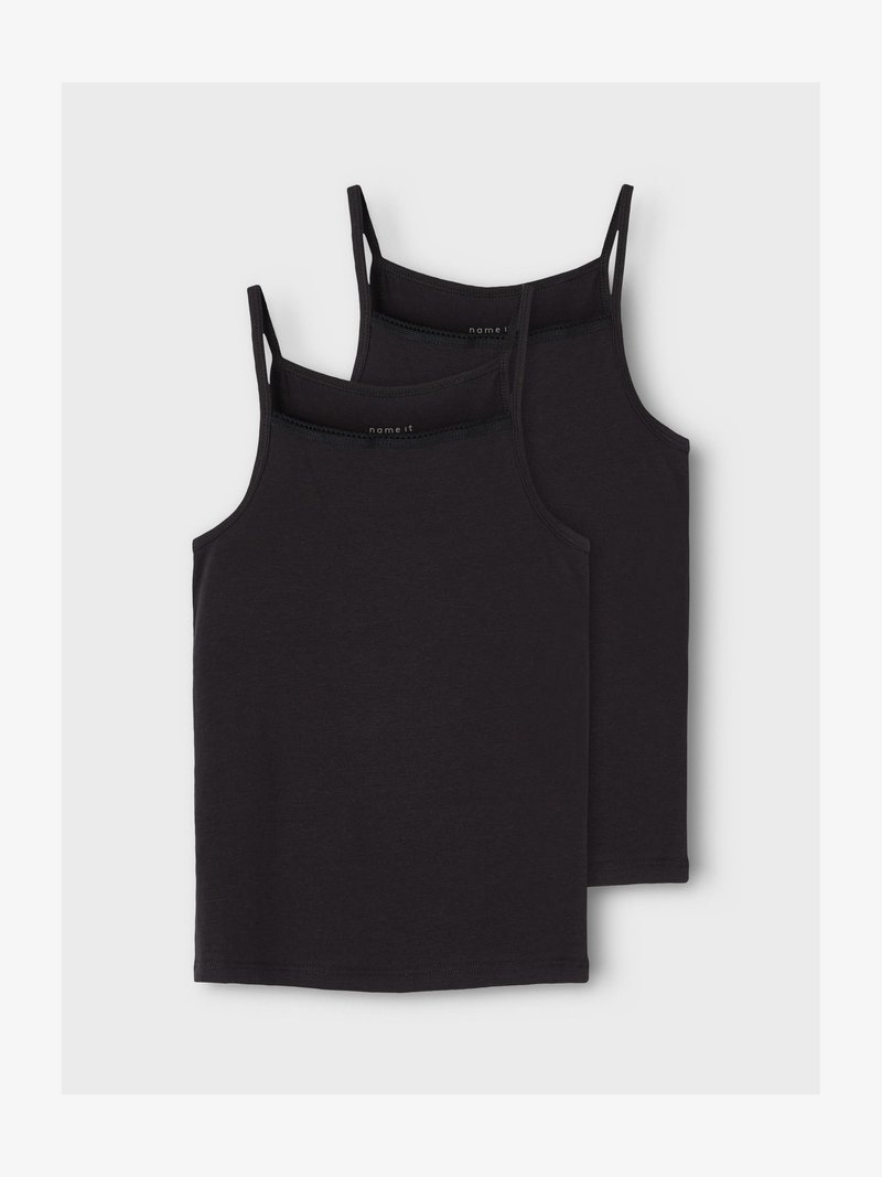 Mustad musta puuvillase tank topid õhukeste rihmadega, omavad klassikalist disaini ja sujuvat tekstuuri. Pakis on kaks tükki.