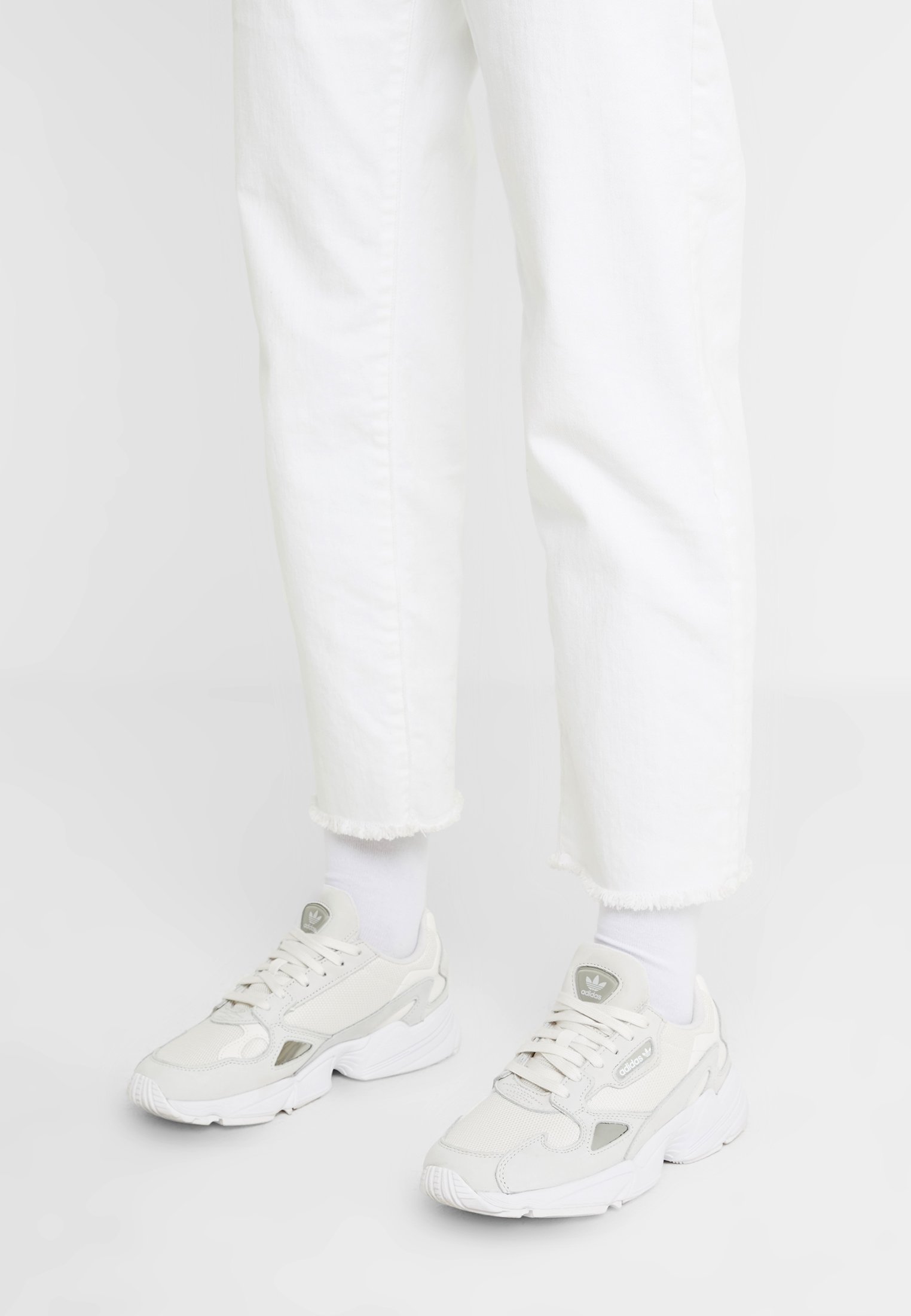 adidas falcon core white sesame