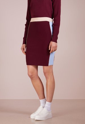 DESIGNERS REMIX Jupe crayon - bordeaux