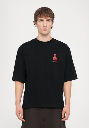 SNAKE LOGO TEE - T-shirt imprimé - black