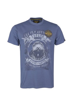 Print T-shirt - navy