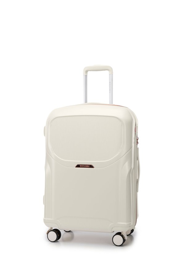 MEDIUM SUITCASE FROM POLYCARBONATE - Trolley - creme