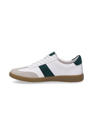 SNEAKER JOLEEN - Sneakers laag - weiss/smaragd
