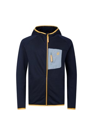 Dare 2B, DARE 2B EXPEDITION FULL ZIP HOODED MIDLAYER STRETCH MID LAYERS UNISEX - Fleece jacket - navy