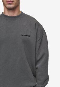 Pegador LOGO OVERSIZED SWEATER - Felpa - washed anthracite