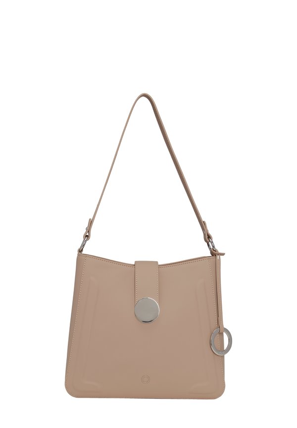 LOVELY - Handtasche - taupe plain