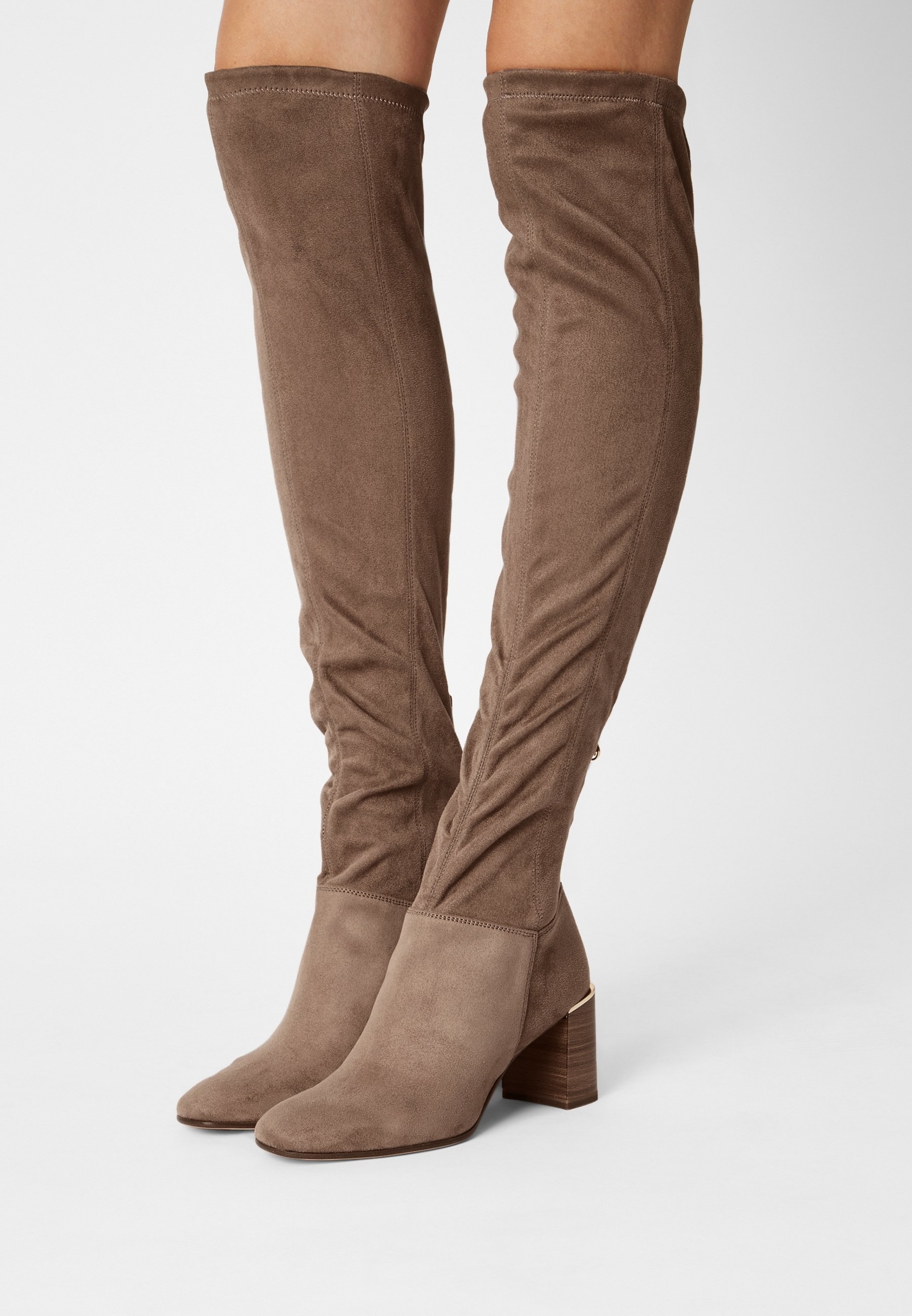 Overknees Beige Tamaris Overknees Taupe Tamaris Overknees Taupe