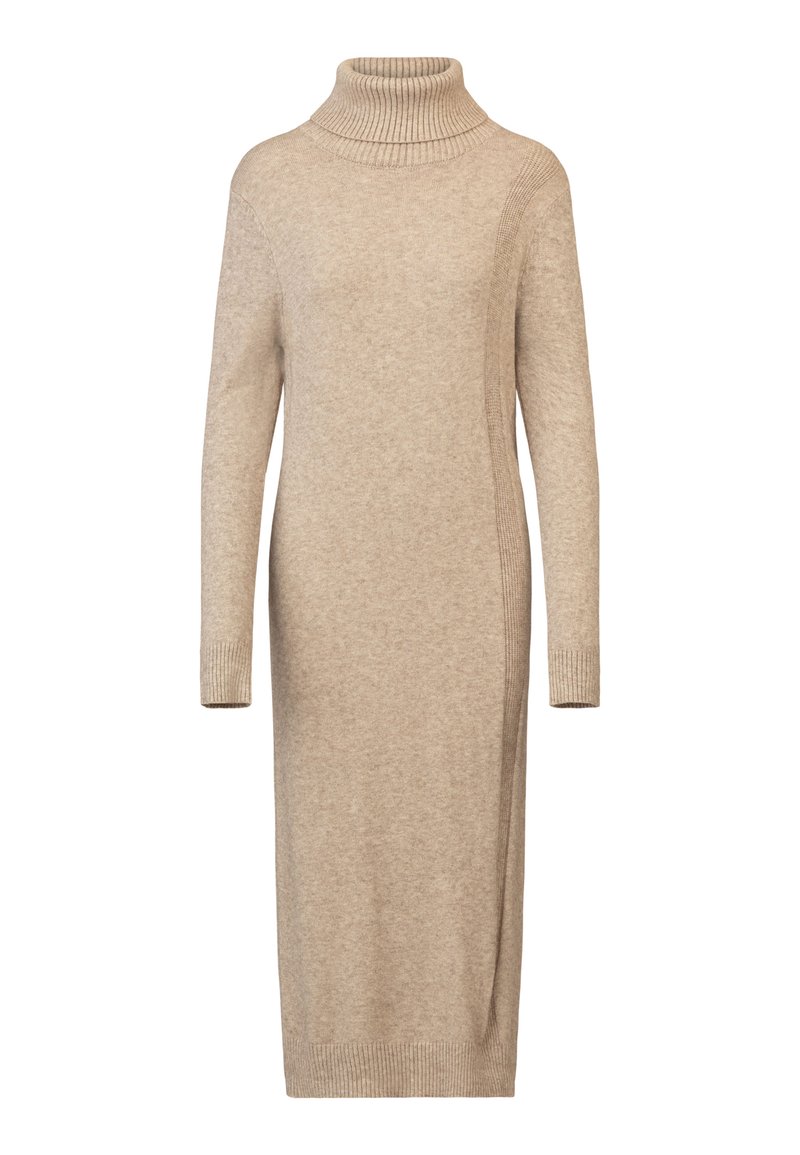 Apart Gebreide jurk taupe