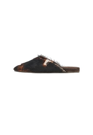 BIMBA Y LOLA, MULE PIEL PELO PRINT VACA - Mules - marron
